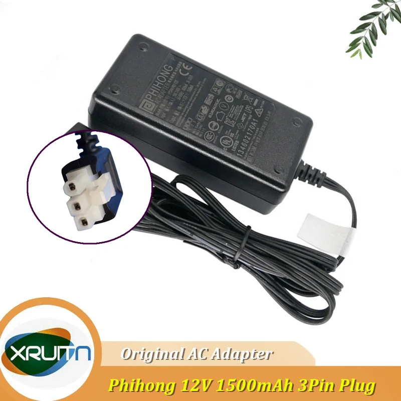 

Original PHIHONG PSAA18U-120 3PIN 90ACC0194 AC Adapter Charger 12V 1500mA Scanning Gun Switching Power Supply