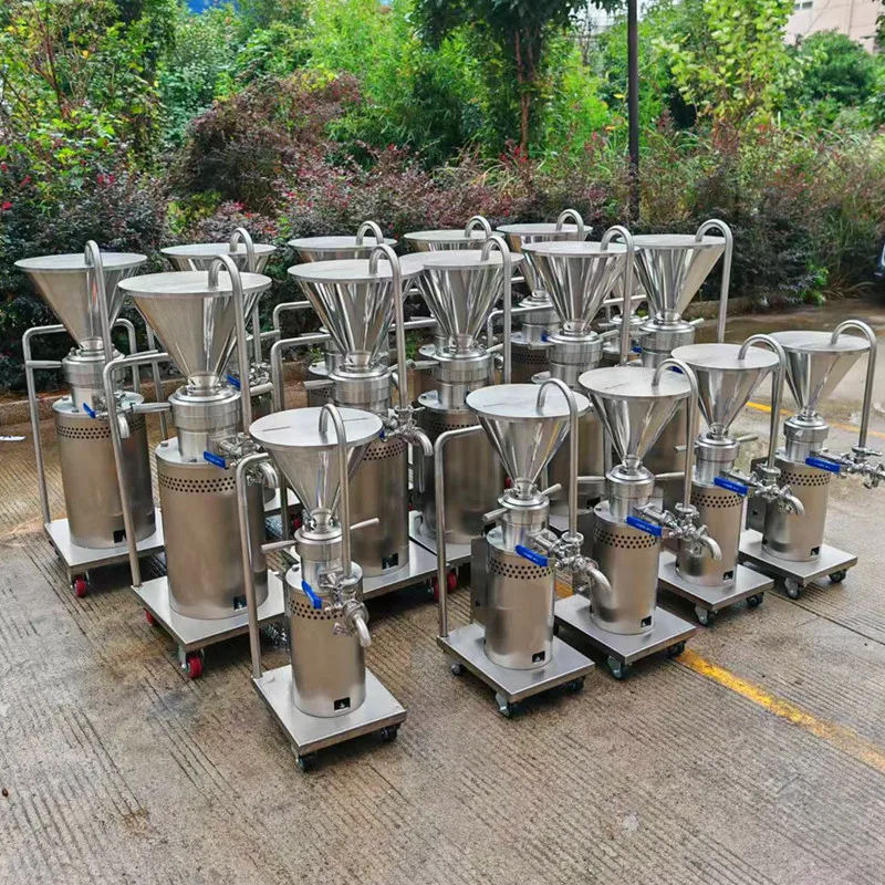 

Preferred Choice New Colloid Mill Grinder Machine Emulsifying Homogenizing For Winery For Tomatoes Peanuts Snacks Flour Mill Nut