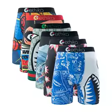 ETHIKA 6Pcs Men Underwear Boxers Breathable Man Swimming Underpants Plus Size Print Mens Panties Trunks Sexy Men's Boxershorts - AliExpress 