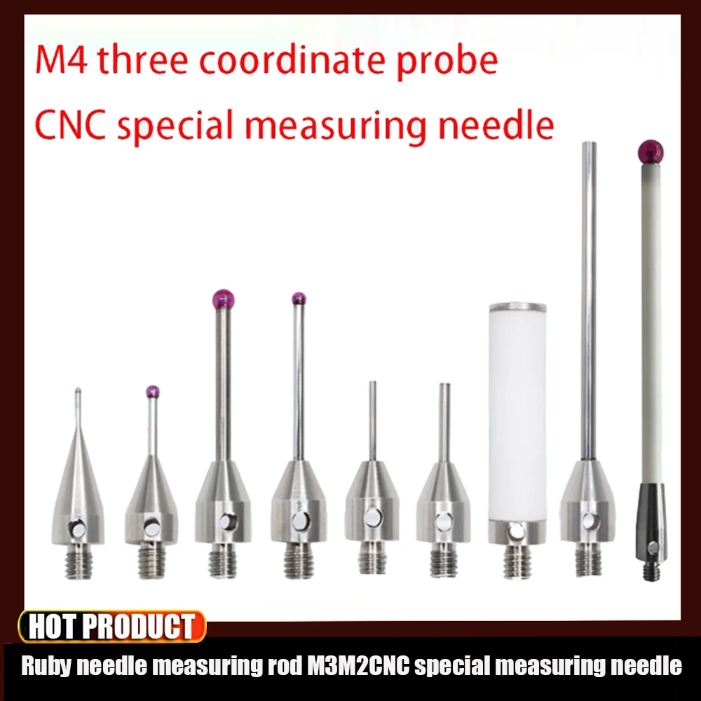 The Latest Three-coordinate Stylus Cnc Machine Tool Cnc Probe Accessories Probe Three-dimensional Ruby Needle Probe Rod M3m2