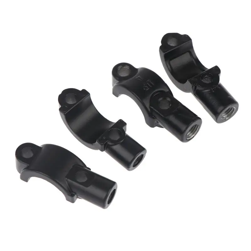 2Pcs Universal M8/M10 Lever Mirror Holder Brake/Clutch Master Cylinder Clamp Bracket Cover Fixing Seat Bolts Base Support