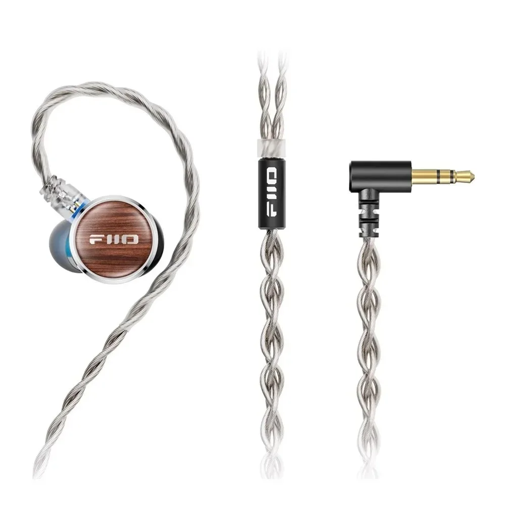 

Fiio Fp3 Hifi in Ear Earphone 14.5mm Planar Diaphragm Driver Wood Faceplate 0.78mm Cable Fashionable Headphones Gift