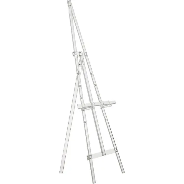 Transparent Clear Acrylic Display Easel High‑Quality Desktop Art Stand for Picture Plate Artwork