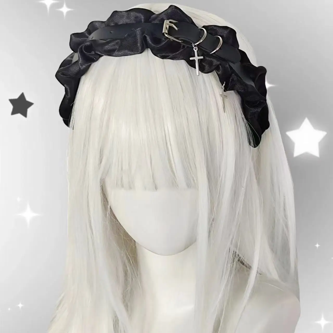preto-branco-couro-do-plutonio-escuro-cruz-fivela-bandana-lolita-ornamento-de-cabelo-gotico-punk-subcultura-headwear