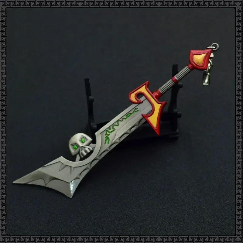 World of Warcraft Arma Ashbringer Morgraine, Incrustação de Diamante, Metal Anime Jogo Katana, Espada Samurai, Brinquedos Artesanato Presente, 18cm