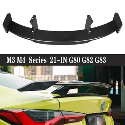 For BMW M3 M4 G80 G82 G83 Carbon Fiber Tail fins Rear Trunk Spoiler Guide Wing Rear Wing Car Trunk Diverter Car Accessories