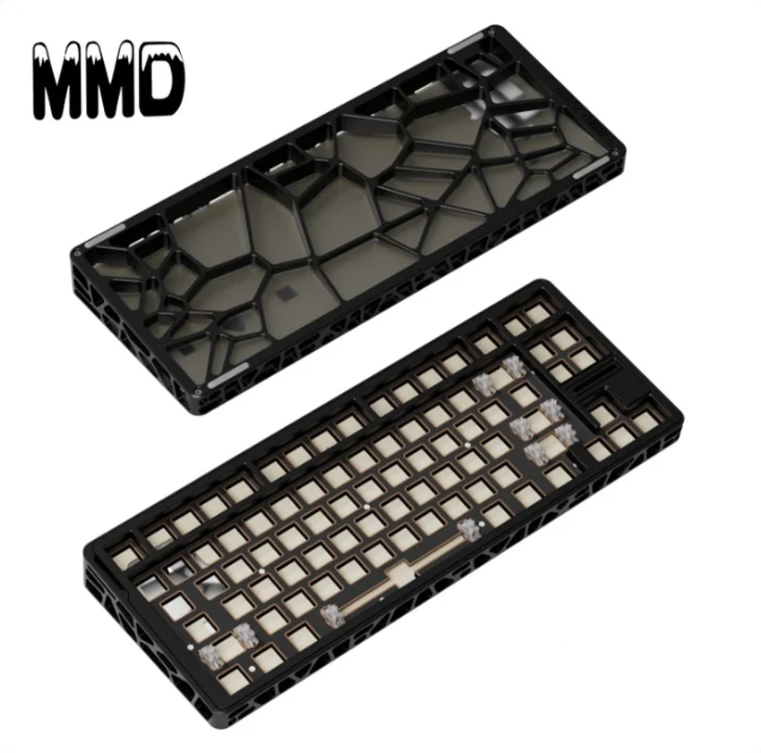 

Mmd Ar80 Hollow Out Keyboard Shell Aluminum Alloy Shell Keyboard Kit Compatible With Wooting 80he Pc Accessories Keyboard Kits