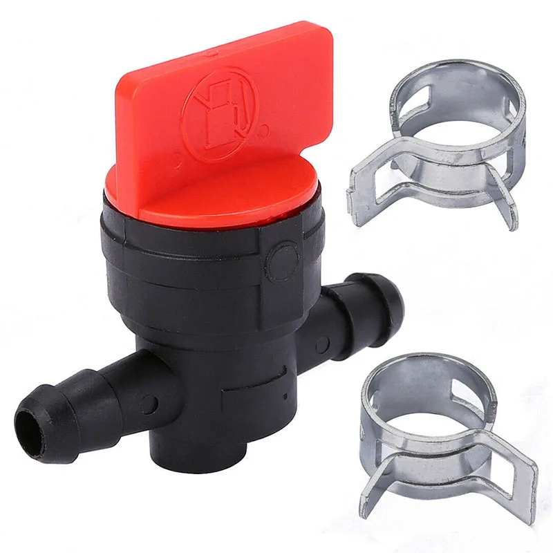 

*Color Shut off valves 1 4 Black Red In-Line Cut-Off Power equipment Replacement Small Engines Straight Fuel Gas