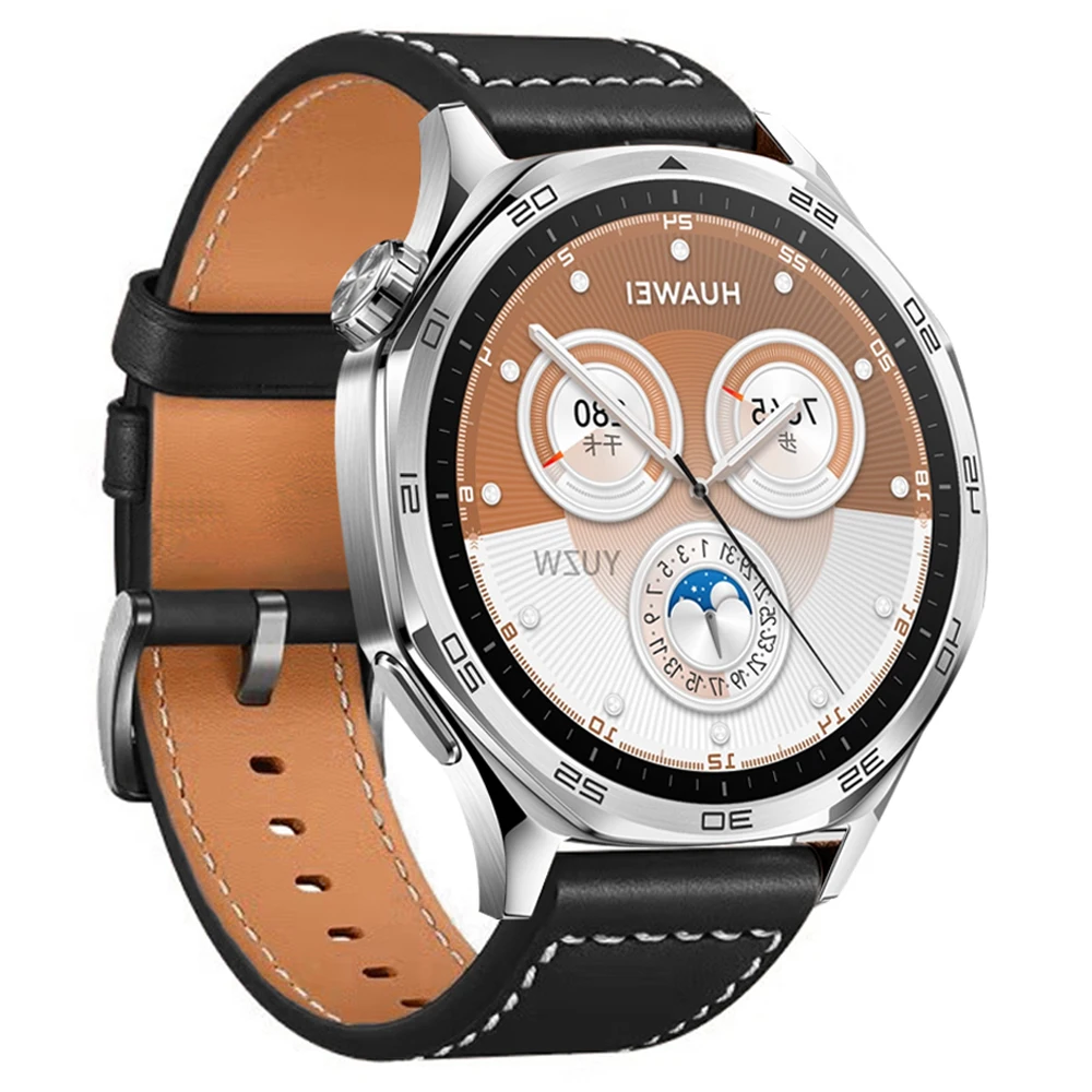 Кожаный ремешок 22 мм 20 мм для HUAWEI WATCH GT 5 4 46 мм WATCH 4/3 Pro GT 3 GT2 Pro 42 мм, ремешок для часов Runner, мягкий сменный браслет