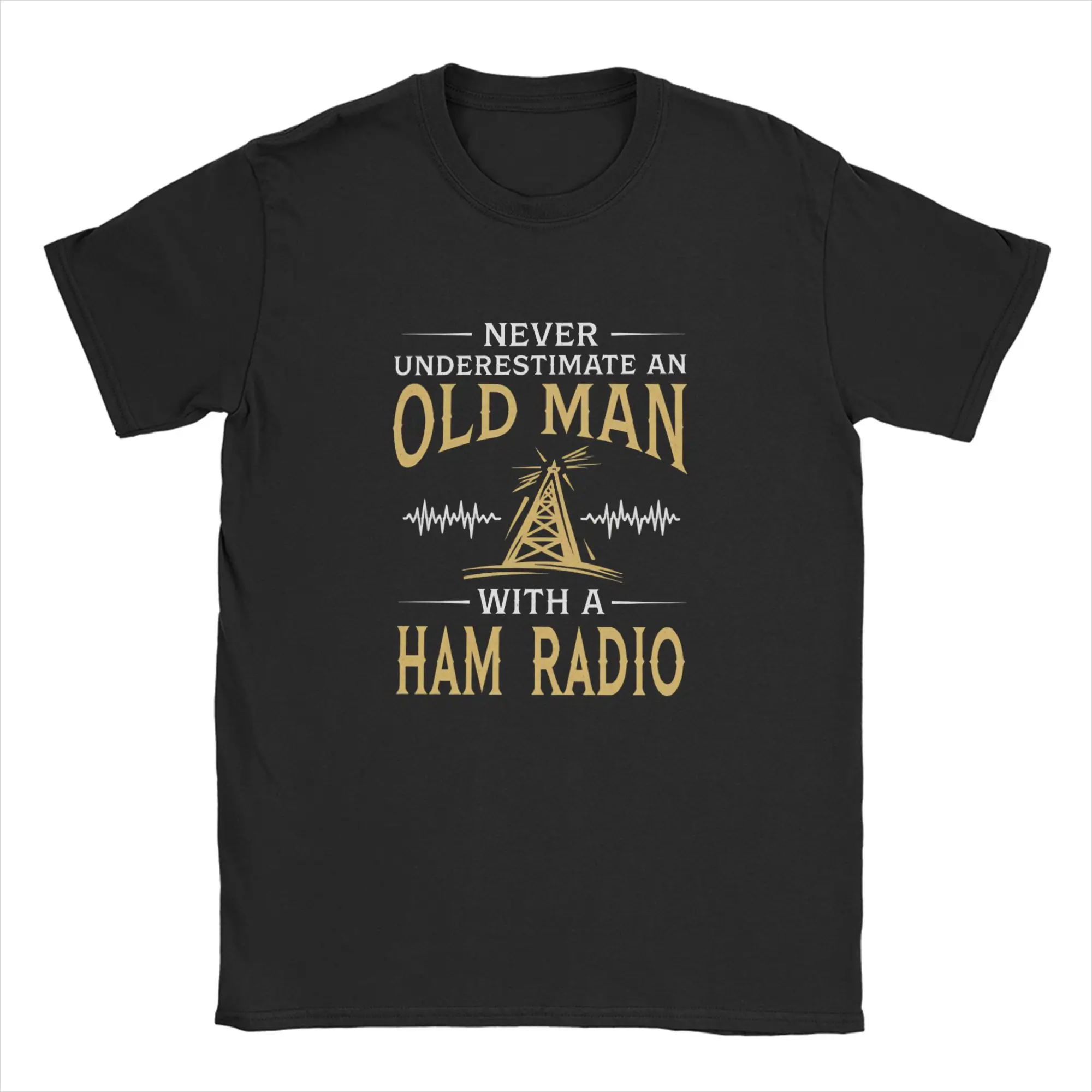 Ham Radio Operator Amateur Radio T-Shirt for Men  Funny Pure Cotton Tees Crewneck Short Sleeve T Shirt Printed Clothes