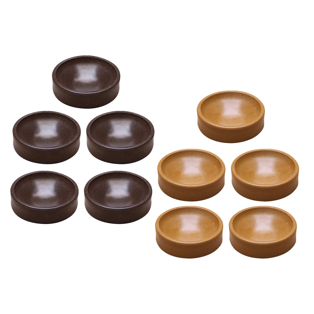 

10pcs Plastic Furniture Coasters Multi-Function Chair Wheel Stoppers Non-Slip Bed Stoppers Floor Protectors For Home Indoor Use