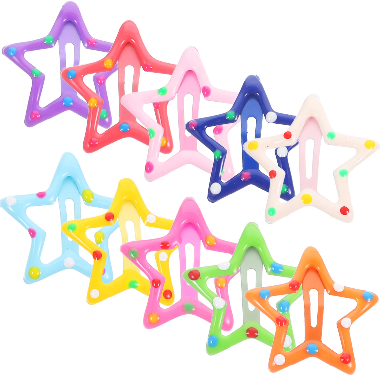 10 Pcs Girls' Hair Clips Toddler Star Barrettes for Kawaii Small Decorative Pins