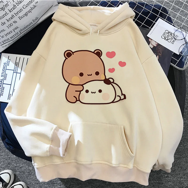 Bubu Dudu hoodies women printed Korea female hoddies printed grunge