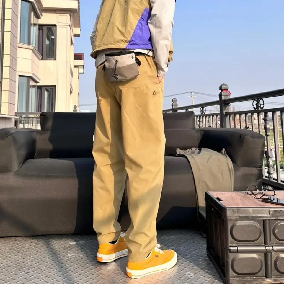 

Tech Fabric Qui Dry 3D Tailoring Outdoor Men's Casual Pants Breathable Comfortable Straight Leg Elastic Waist Faionable U...