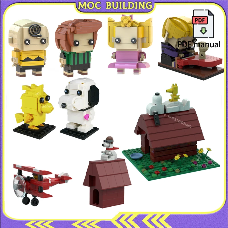 

Cute Beagle Dog Animal Bird Model Desktop Decoration Moc Building Block Bricks Assembly Construction Toys