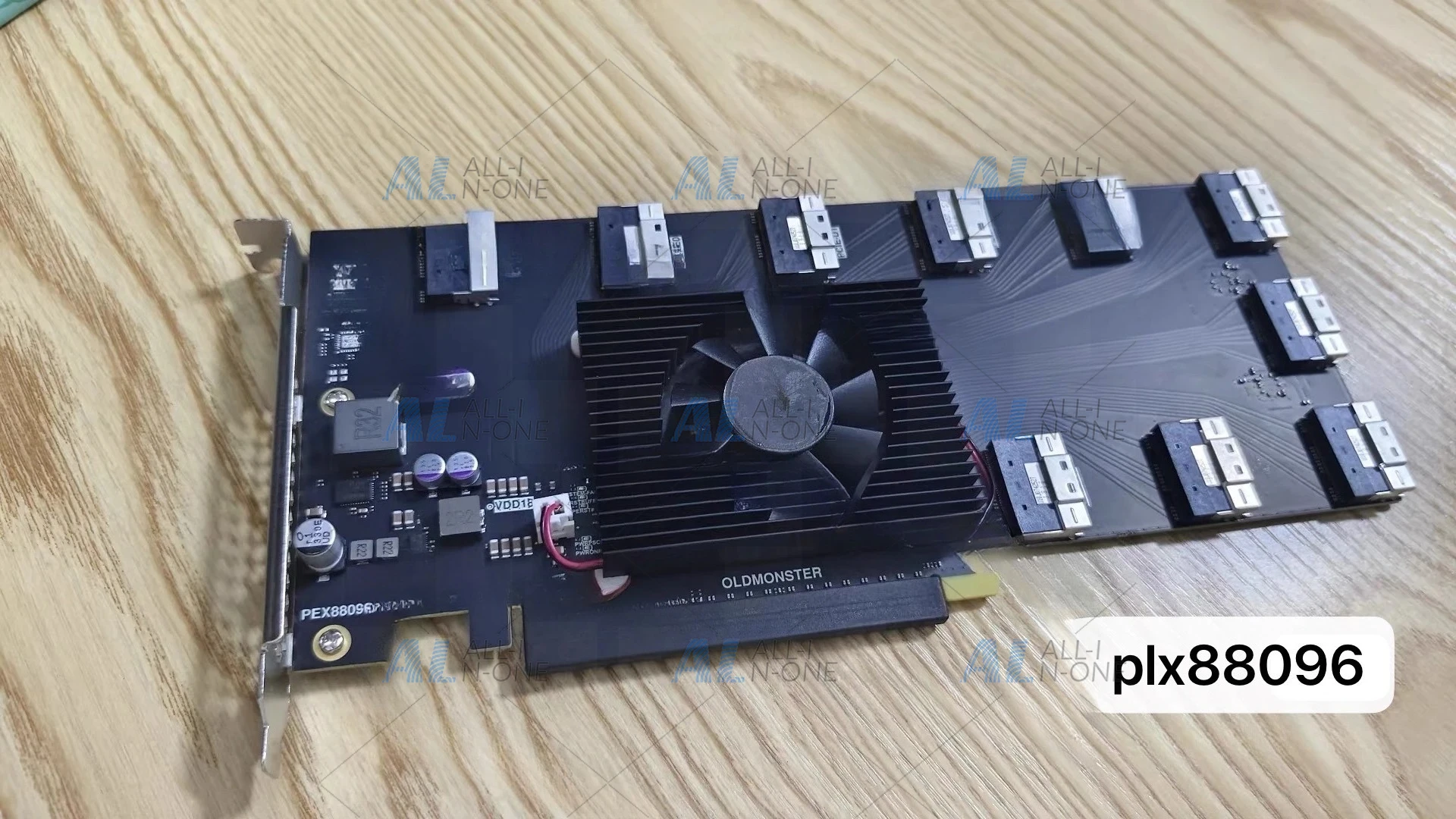 PLX88096 PCIe 4.0 Expansion Card 10-Port SFF-8654 Bifurcation Card No Driver Required