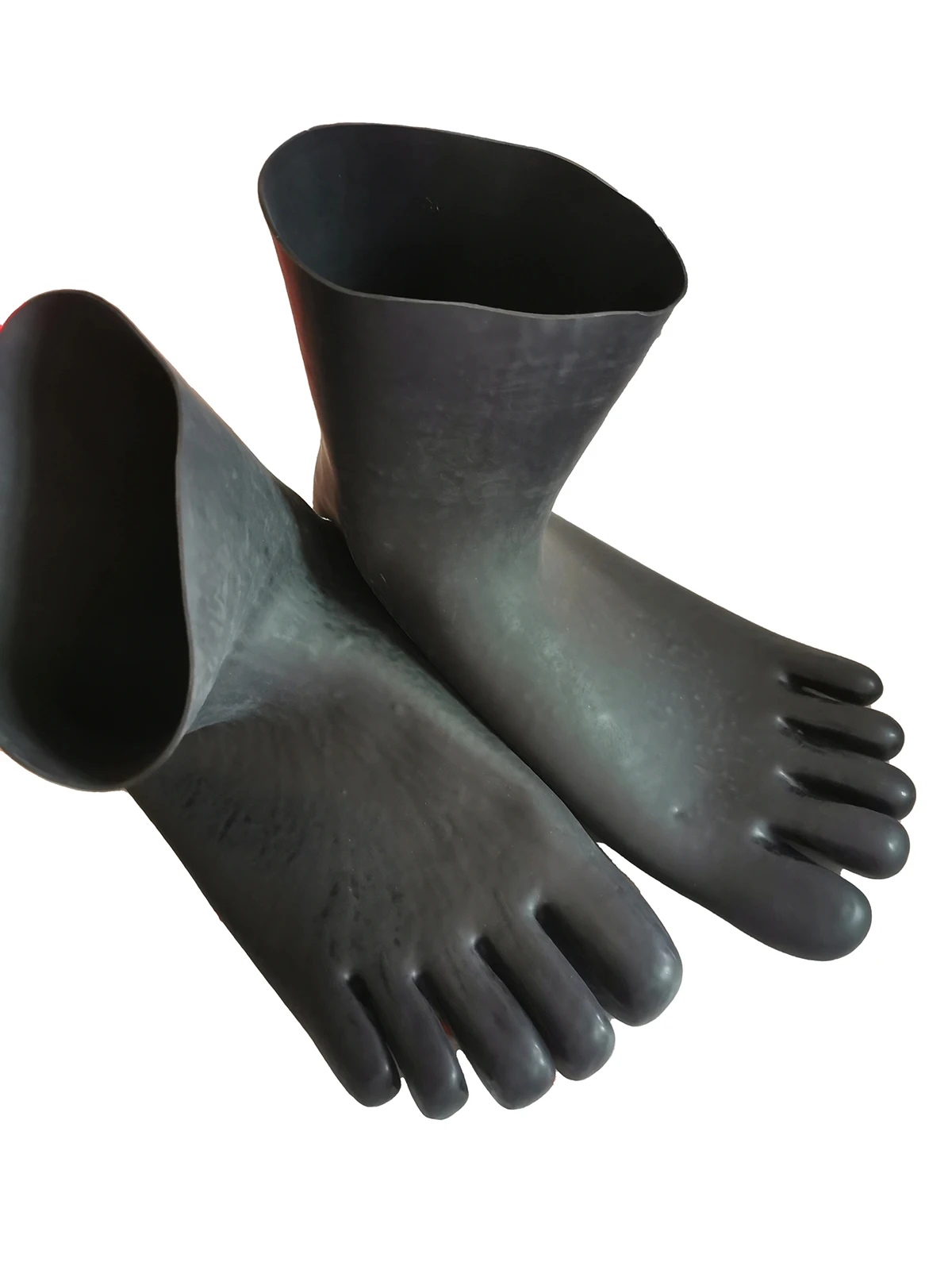 

Latex Socks 0.6mm Plus Thickness Seamless Hosiery five Toes Sox Unisex Waterproof filming socks