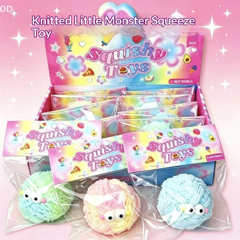 Soft And Cute Woolen Monster To Squeeze, Creative Stress Relief Venting Squeeze Ball, Slow Rebound Stress Relief Artifact