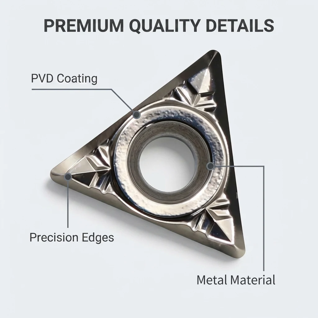 High Durability Carbide Cutting Inserts for Car Brake Disc Grinder Machine Universal Automotive Brake Lathe Blade Tips 10 Pcs