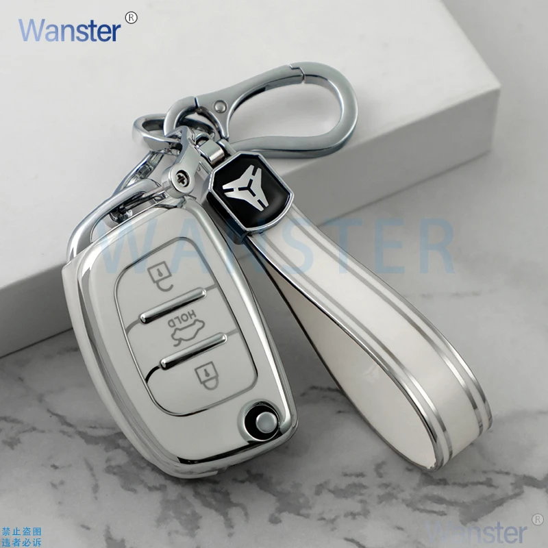 3 4 BT Silver Tpu Car Key Case Cover for Hyundai Solaris Creta Ix25 Kona Tucson Sonata FE I40 Elantra Ix35 I20 Ix45 HB20 Accent