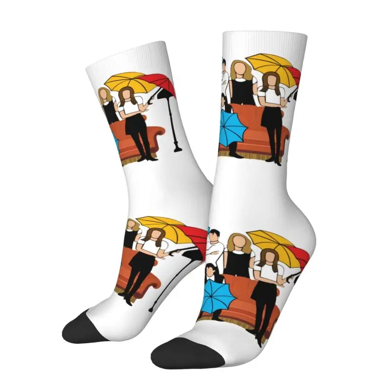 Friends TV Show Men's Crew Socks Unisex Fun 3D Printing Dress Socks