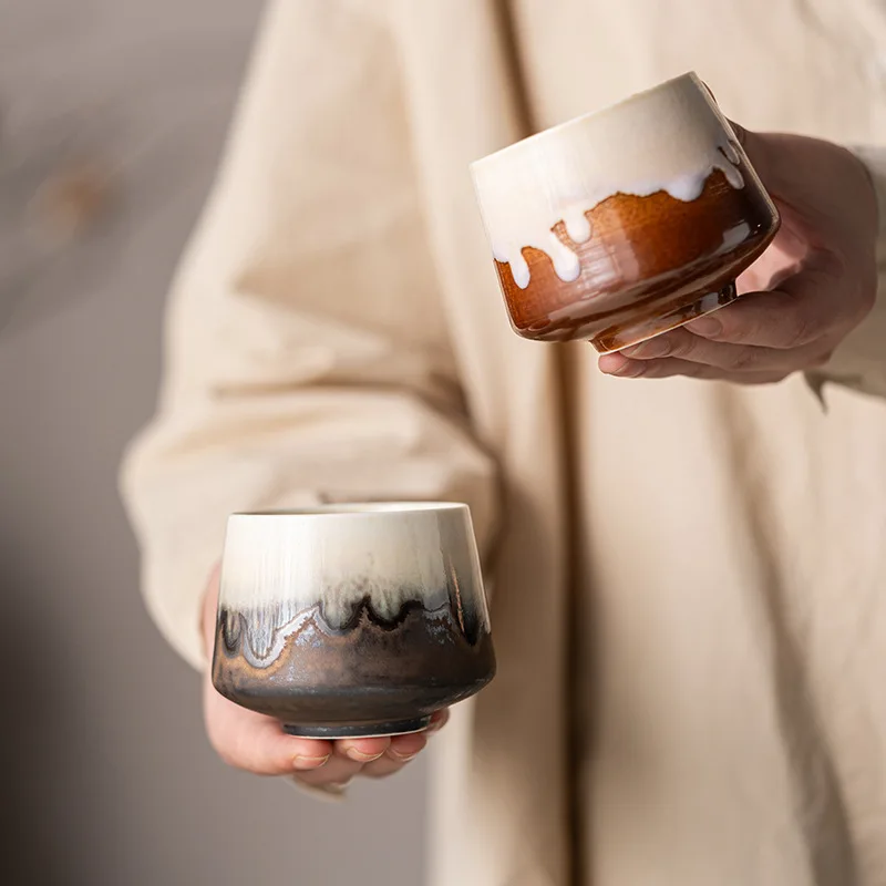 Retro Ceramic Coffee Cup Master Cup High-end Teacup Concentrated Tasting Cup Coffee Mug