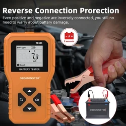 Car Battery Tester 100-2200 CCA Battery System Analyzer BM550 Auto Battery Tool 6V 12V 24V Car Battery Detect Accessories