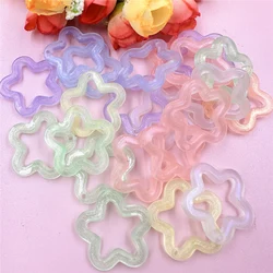 40pcs 29.4mm Star Pendant Jewelry Making DIY Beading Material Loose Beads for Necklace Keychain Handmade Accessory