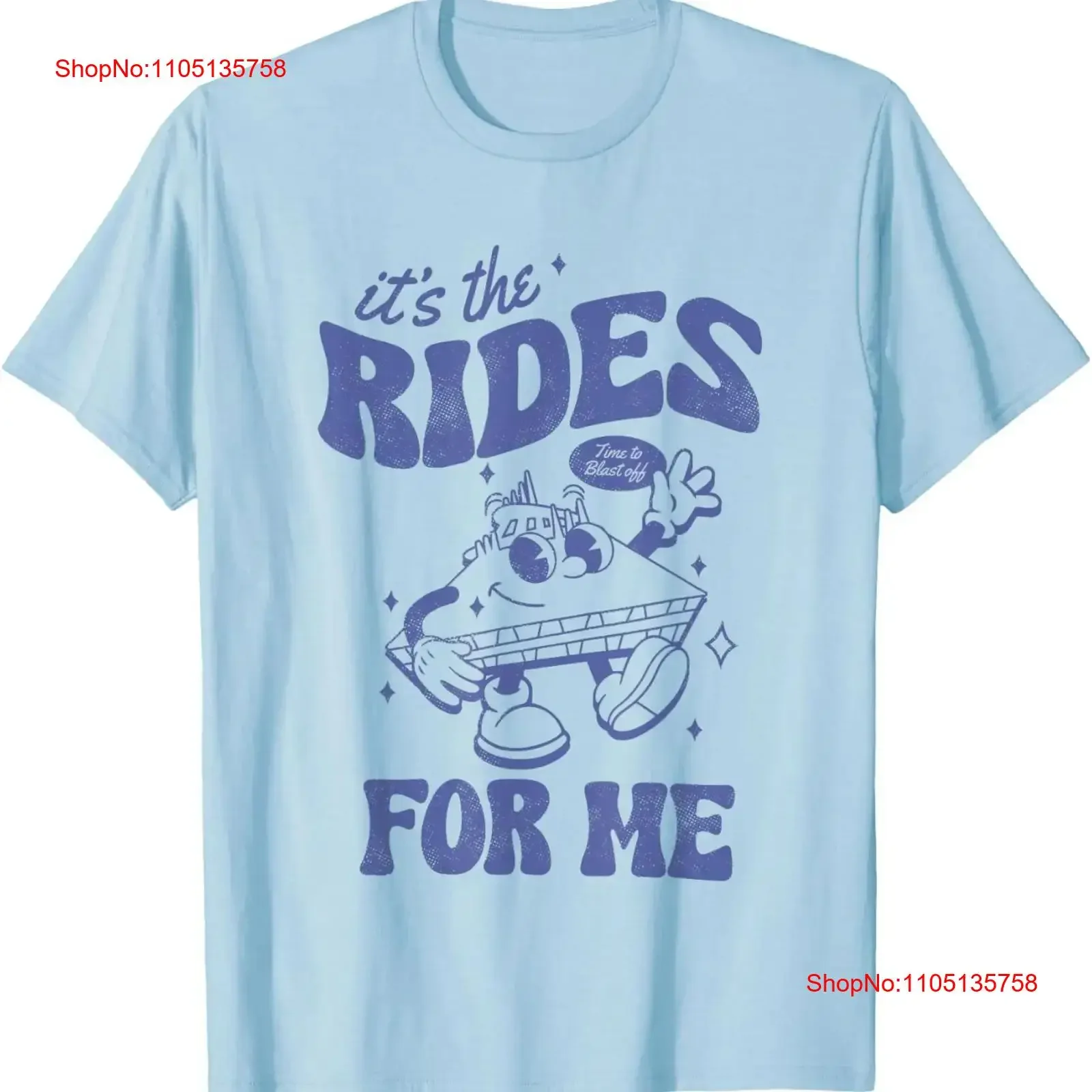 Space Mountain It's The Rides For Me T Shirt vintage Washed fashion graphic Stretched Slightly Soft designer clothes