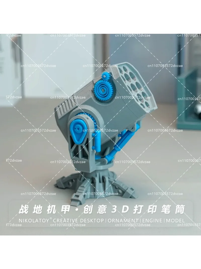 Battlefield Mecha Creative 3D Printing Missile Storage Pen Holder Desktop Ornament Toy