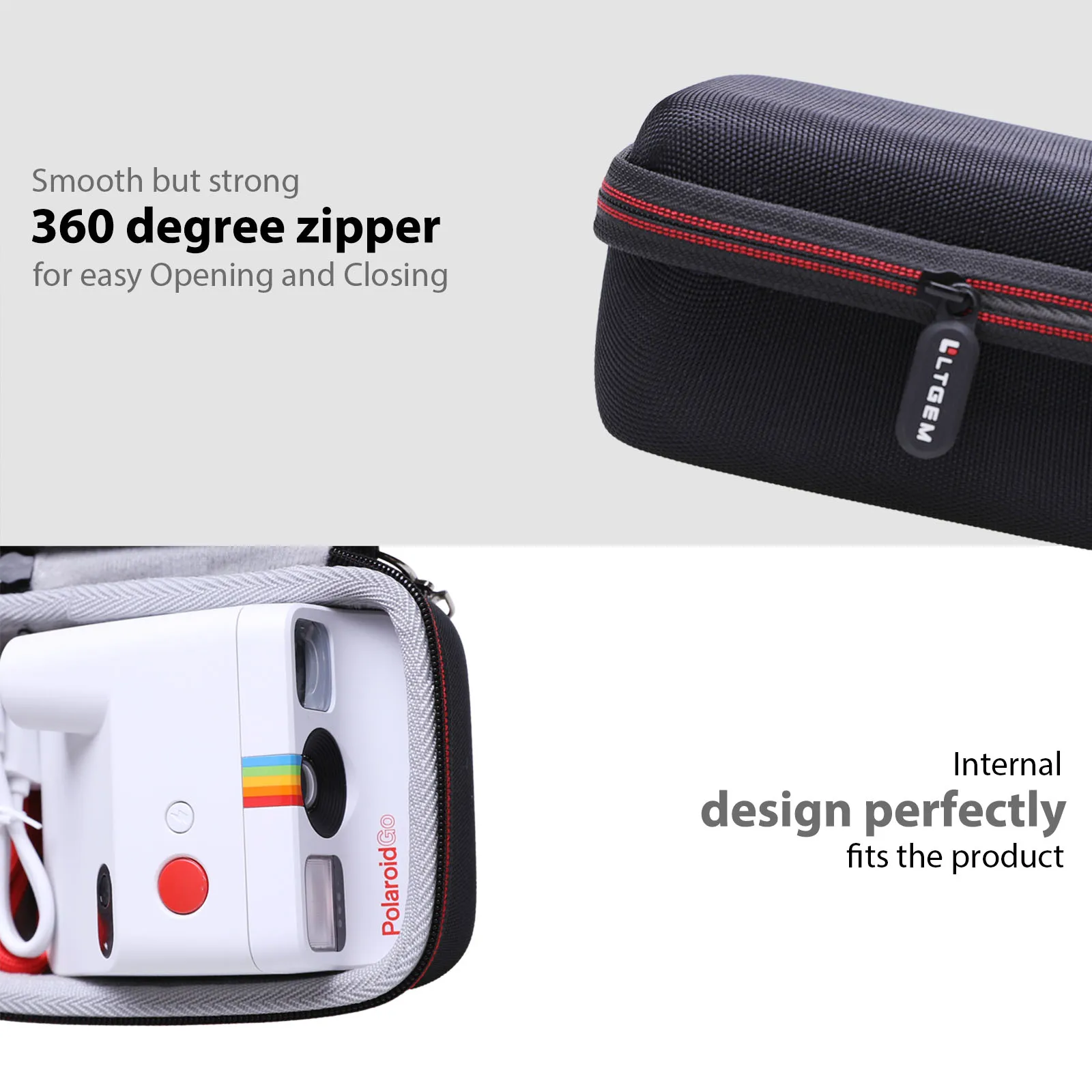 LTGEM Hard Case for Polaroid Go Instant Mini Camera (9035) - Travel Protective Carrying Storage Bag,(Only Case)