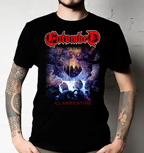 Clandestine Entombed T-Shirt Through the Collonades Tee Crawl Unisex All Size