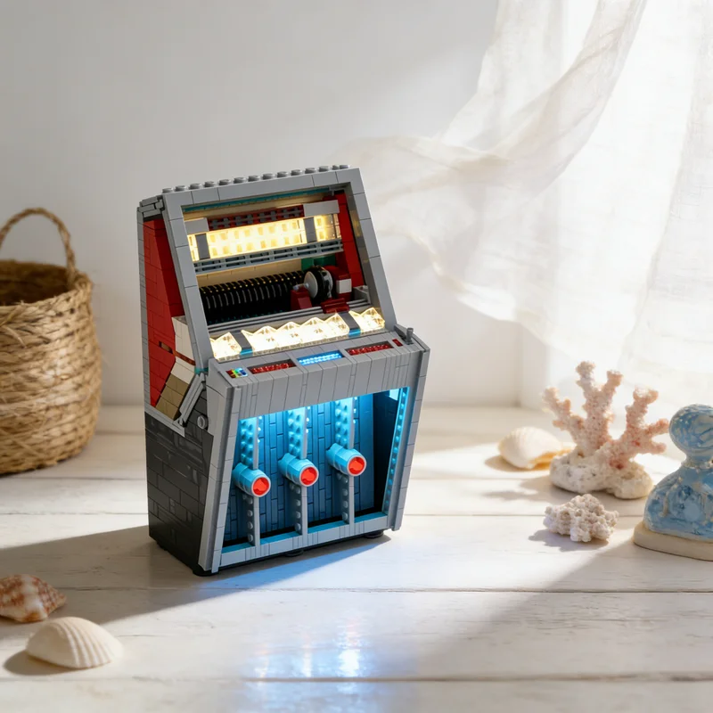 

1346pcs MOC Seeburg 201 Jukebox Icons Model Building Blocks Toy Gift Creative Display Collectible Desk Premium Adult Kids Home