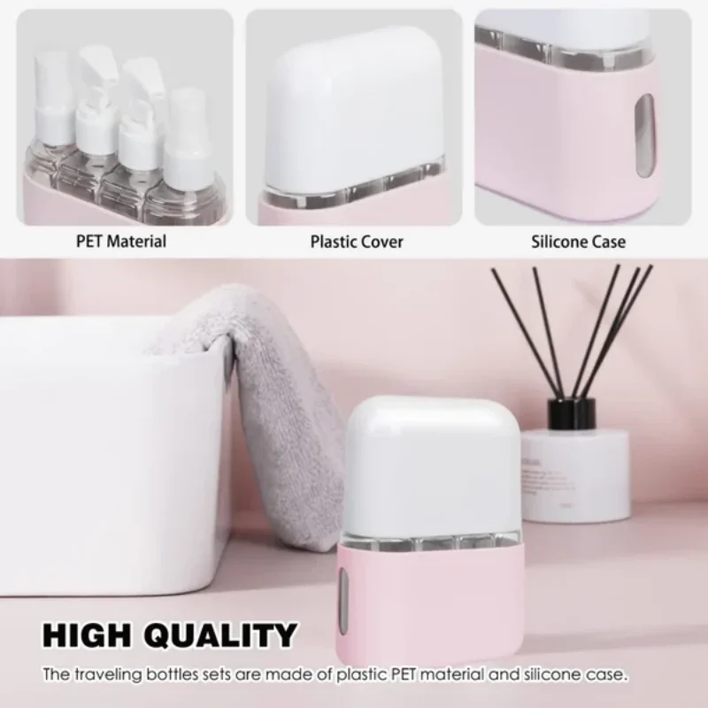 Mini Shampoo Dispenser All in one Portable Travel Bottle Set Travel Cosmetic Bottle Points Bottling 100% new and high quality