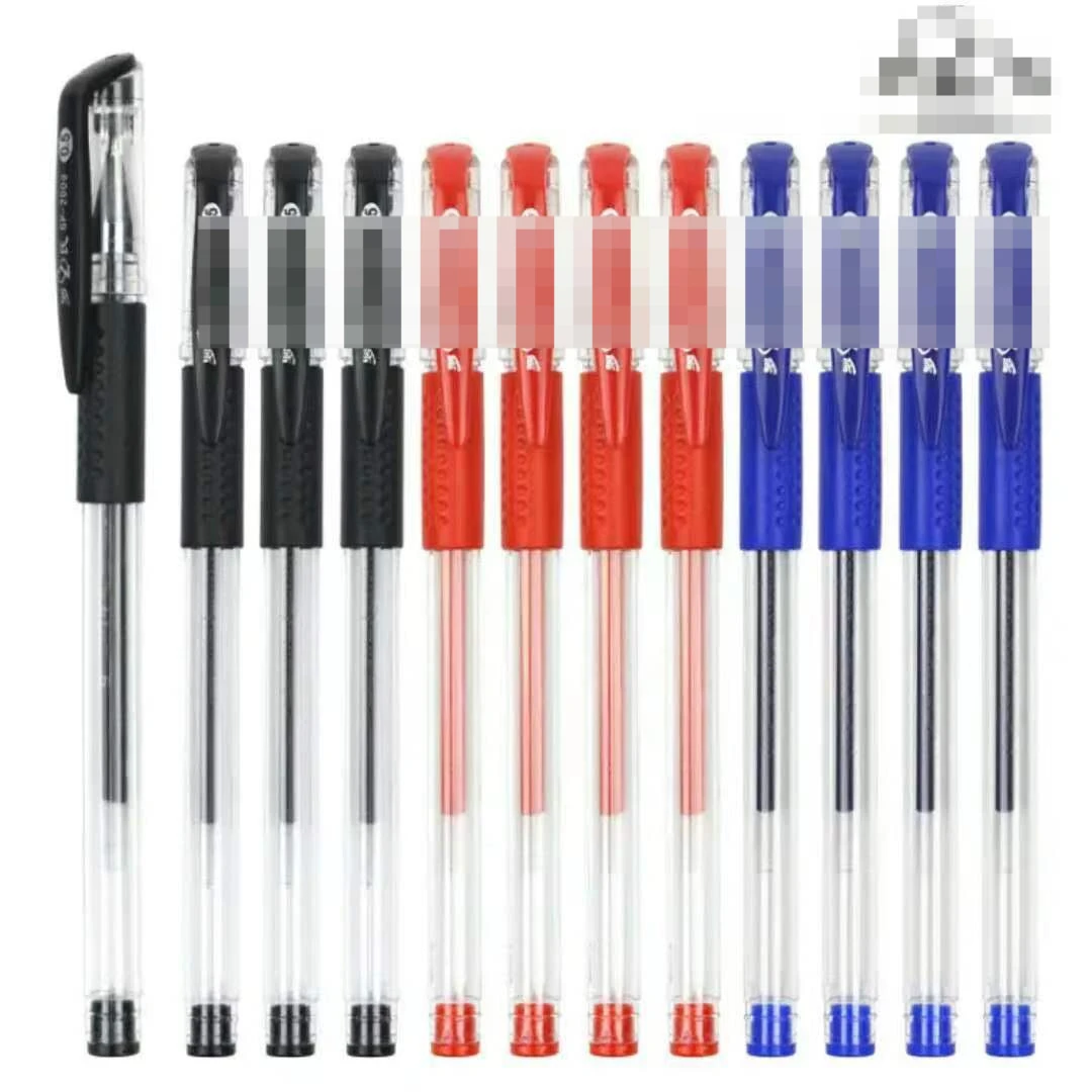 Press the gel pen water-based signature refill to press the blue, black and red pen for students to use the carbon bullet for th