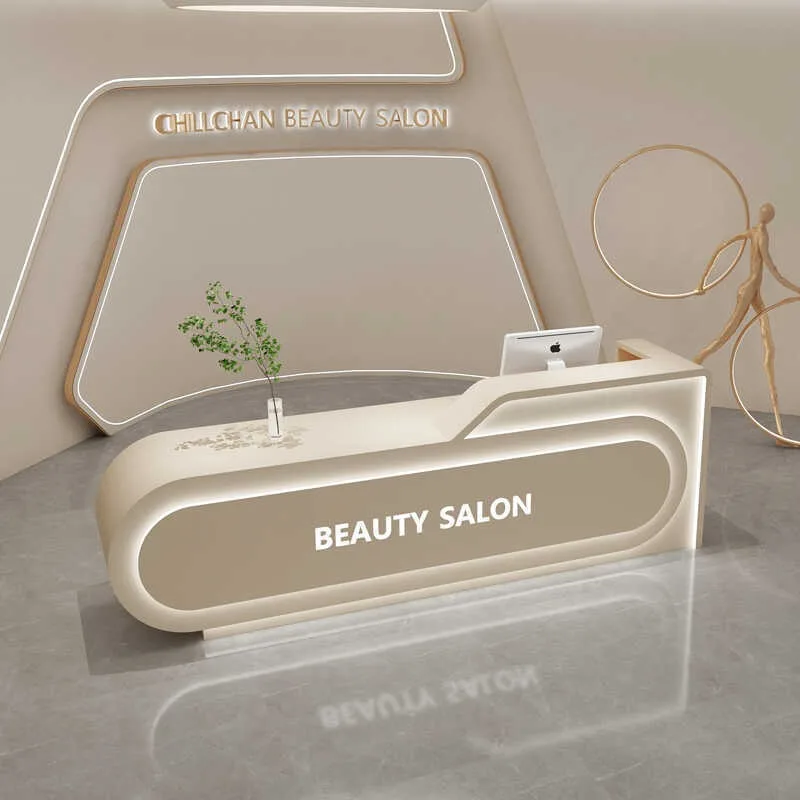 

Cream wind beauty salon bar counter clothing store checkout page dance class yoga studio company paint reception desk
