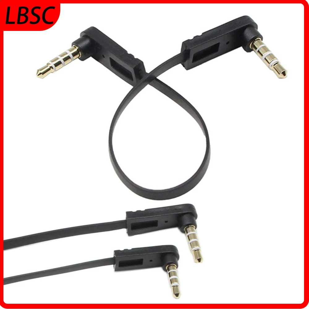 3.5mm Stereo Plug/Male to Right Angle 4-pole 1/8\