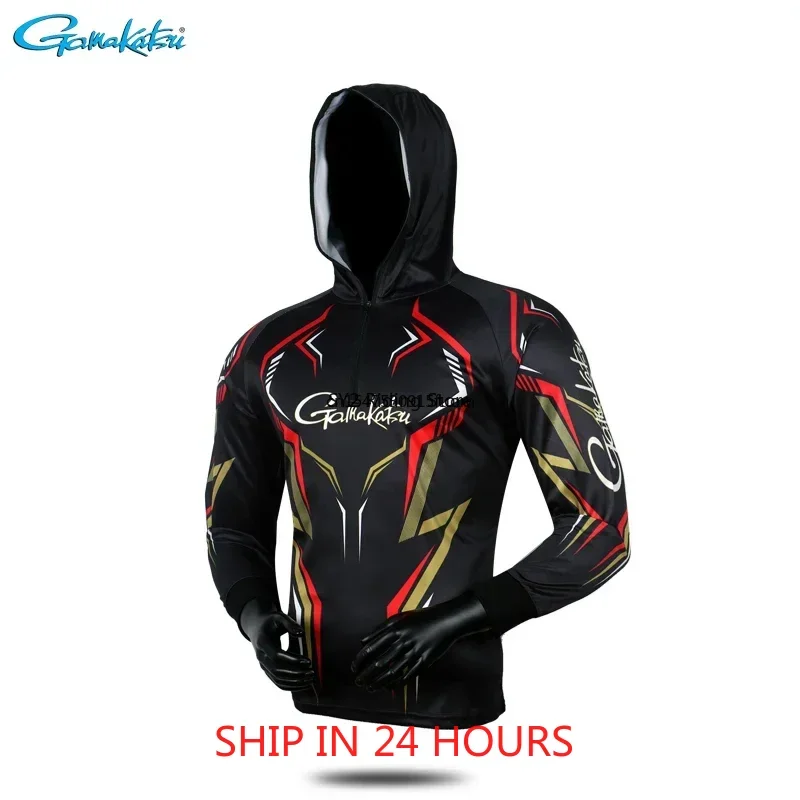

Fishing Clothing Long Sleeve Summer Quick-Drying Clothes Breathable Anti-UV Sun Protection Hooded Fishing Shirt