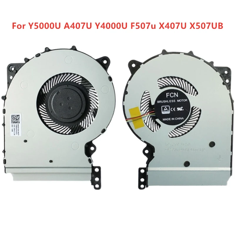 Brand New Original Laptop CPU Cooling Fan For ASUS Y5000U A407U Y4000U F507u X407U X507UB