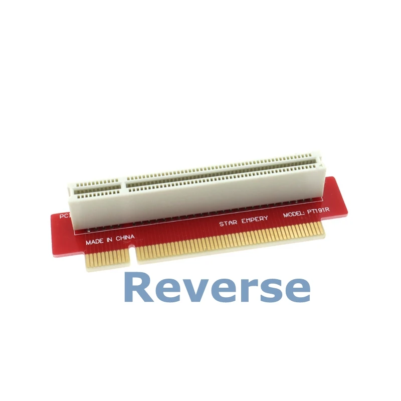 PCI Reverse Card Forward Card 1U Chassis PCI Horizontal Adapter PT191 1U 90 Degree 32-bit PCI Riser Card Rack Installation Gold