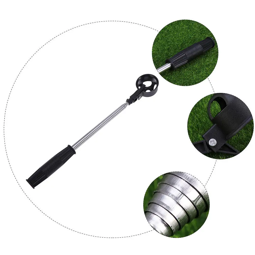 Golfs Ball Retriever Stainless Steel Telescopic Stretchable Scoop Picker Lightweight Reliable Up Tool for Training Practice