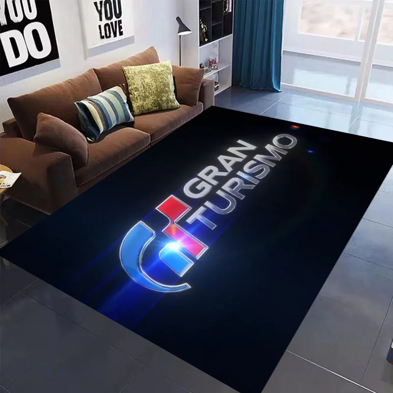 G-Gran-T-urismo Carpet Garage Mat Racing Cool Moto Display Motorcycle Display Mat Anti-slip Home Decoration Living Room Rug