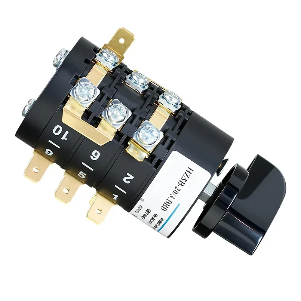 

Переключатель HZ5B-20/3 3P на 8 позиций, 20А, AC380В для распределения питания и автоматизации станков