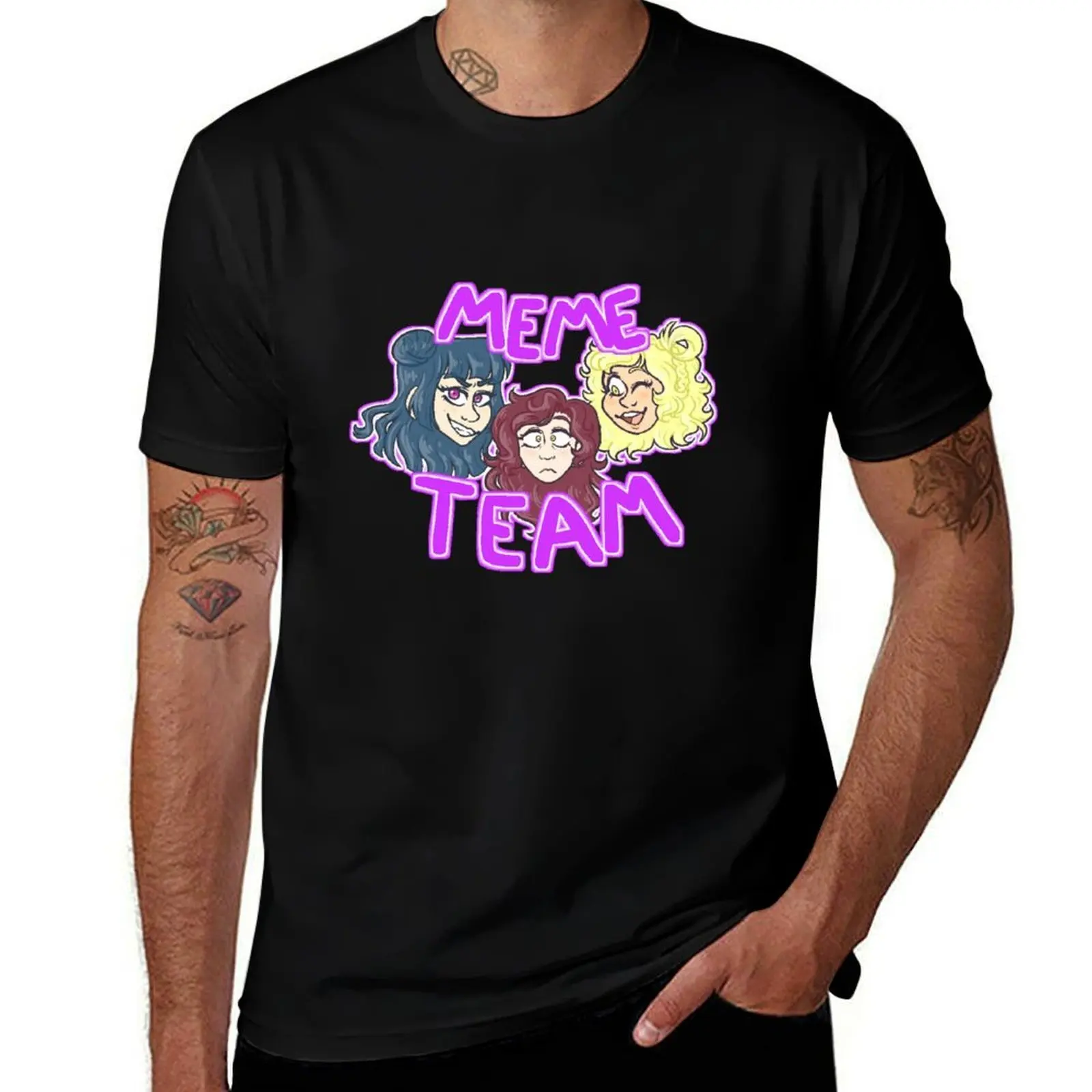 Guilty Kiss, Meme Team! T-Shirt Gym Wear Breathable Short Sleeve Tee T-Shirt