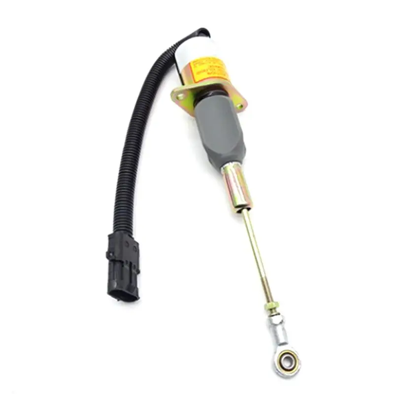 Vanne solénoïde d'arrêt de carburant magnétique 12V authentique, 1 pièce, pour moteur marin 8.1L, pièces d'excavateur RE53507, p