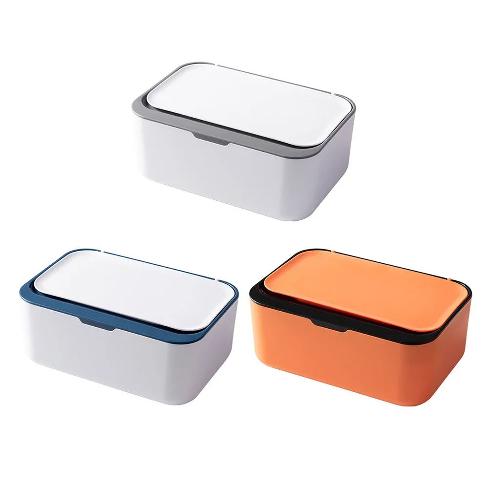 Wet Wipes Storage Box with Lid Home Desktop Tissue Dispenser Napkin Case Napkin Storage Box Holder Container