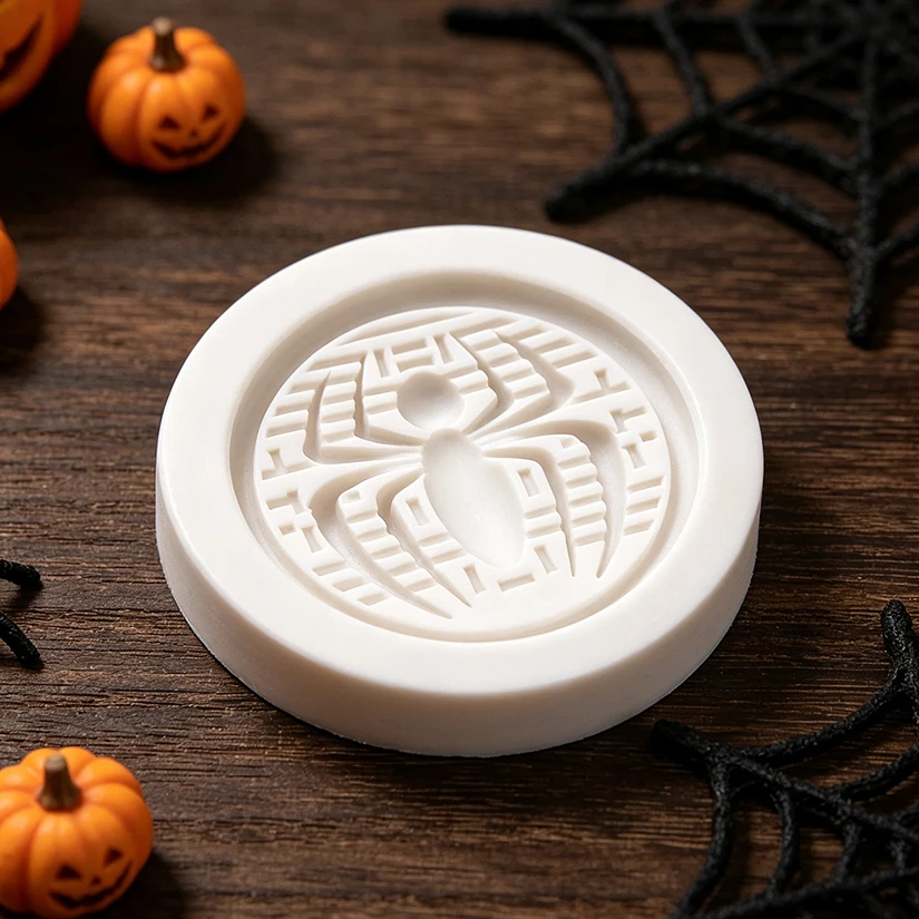 Halloween-Spinnennetz-Silikonform für Zuckerguss, Schokolade, Cupcakes, Backform, Fondant, Kuchendekorationswerkzeuge – Detail 7
