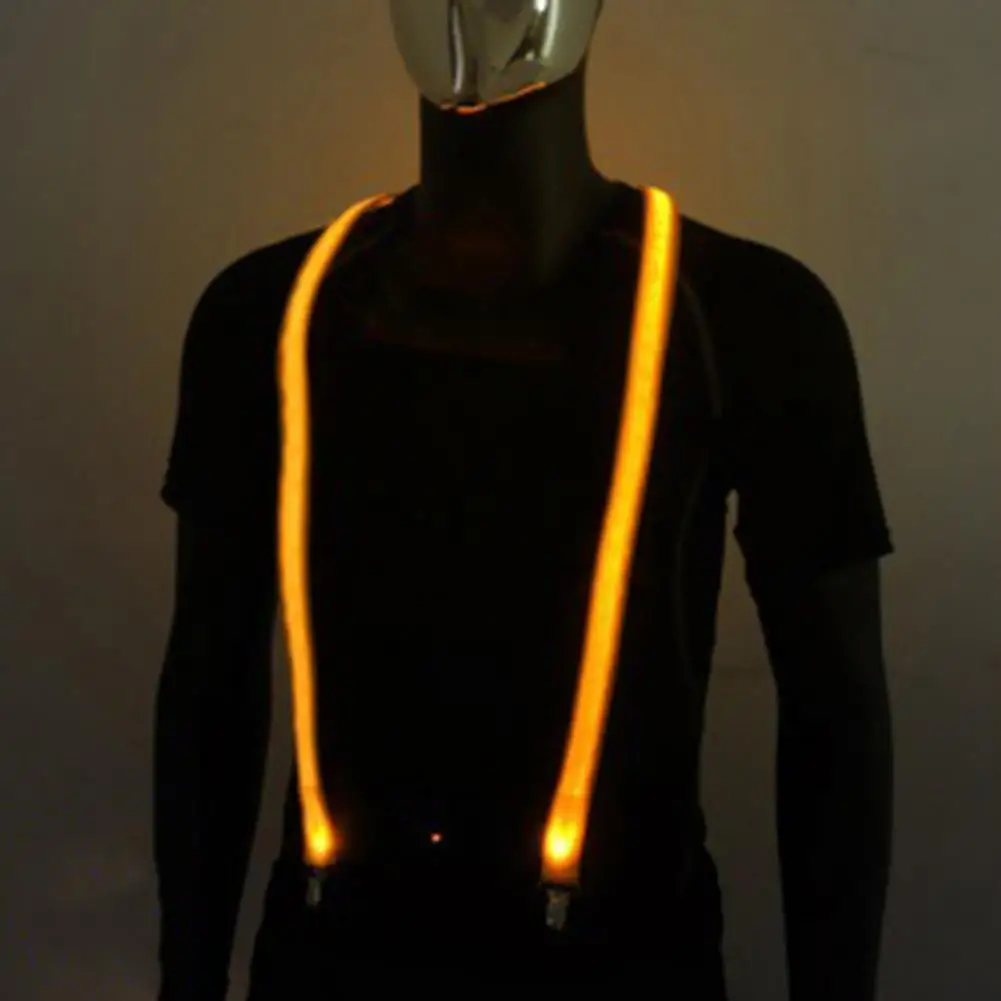 

Adjustable Suspender for Men Allergy-free Suspender Led Light Up Suspenders for Men Women Adjustable Y Back Glow for Rave