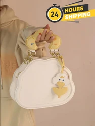 Bolso de hombro de nube de crema para mujer, bolso cruzado de estilo Simple, bolso de hombro de estilo japonés que combina con todo, bolso de mensajero de lujo, nuevo