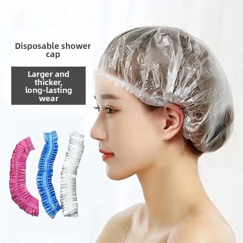 50PCS Disposable Waterproof Bath Caps Thick Hair Dye Oil Treatment Heating Shower Caps